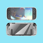 Coque monobloc transparente en TPU pour Nintendo Switch 2, antidérapante et protectrice intégrale.
