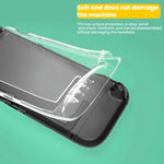 Coque monobloc transparente en TPU pour Nintendo Switch 2, antidérapante et protectrice intégrale.