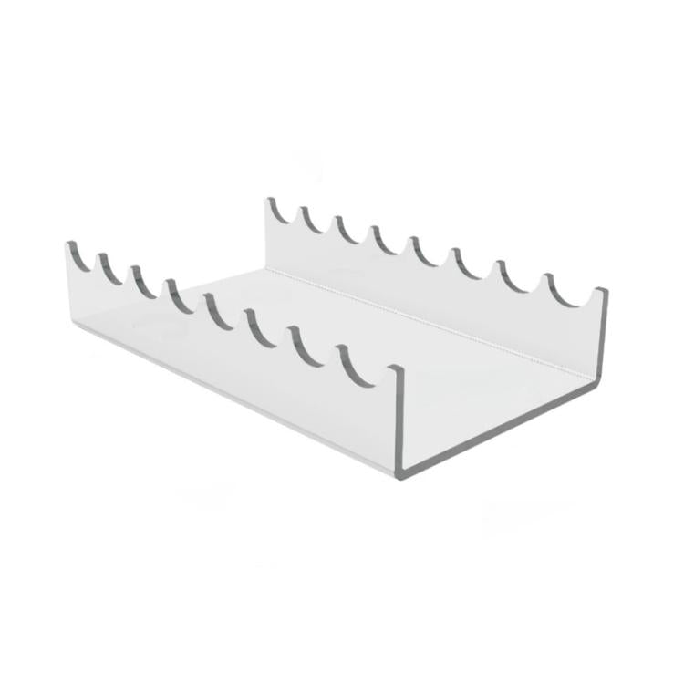 1 support de présentation transparent en acrylique pour pinceaux de maquillage, 1 pièce, 2 pièces