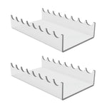 1 support de présentation transparent en acrylique pour pinceaux de maquillage, 1 pièce, 2 pièces