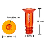 2 pièces ZTTO Vis de pignon de dérailleur arrière pour vélo, M5, guide de dérailleur modifié pour route et montagne