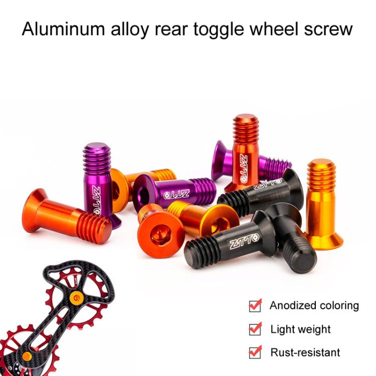 2 pièces ZTTO Vis de pignon de dérailleur arrière pour vélo, M5, guide de dérailleur modifié pour route et montagne