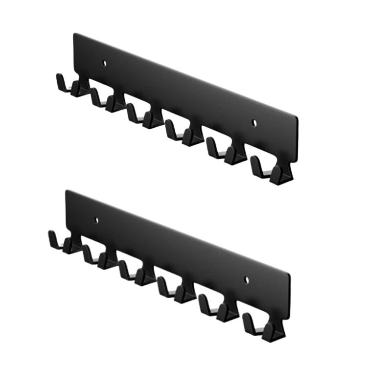 1pc Support mural 6 crochets pour clés, en métal, pour couloir, 1 pièce, 2 pièces