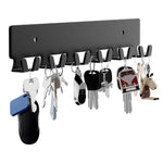 1pc Support mural 6 crochets pour clés, en métal, pour couloir, 1 pièce, 2 pièces