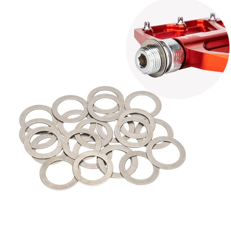 ZTTO Rondelle en acier inoxydable pour pédale de vélo, joint de protection de disque pour VTT, 20 pièces