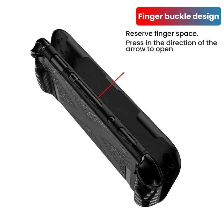 Coque de protection double pour Nintendo Switch 2 (PC + TPU) avec panneaux, disponible en noir et blanc.