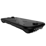 Coque de protection double pour Nintendo Switch 2 (PC + TPU) avec panneaux, disponible en noir et blanc.