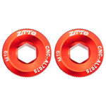 2 pièces ZTTO Couvercle de manivelle en alliage d'aluminium pour vélo, vis de manivelle pour VTT, M18 Noir, M18 Rouge, M18 Bleu, M19 Noir, M19 Rouge, M19 Bleu, M20 Noir, M20 Rouge, M20 Bleu