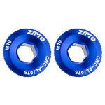 2 pièces ZTTO Couvercle de manivelle en alliage d'aluminium pour vélo, vis de manivelle pour VTT, M18 Noir, M18 Rouge, M18 Bleu, M19 Noir, M19 Rouge, M19 Bleu, M20 Noir, M20 Rouge, M20 Bleu