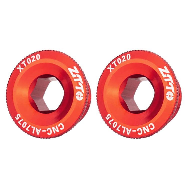 2 pièces ZTTO Couvercle de manivelle en alliage d'aluminium pour vélo, vis de manivelle pour VTT, M18 Noir, M18 Rouge, M18 Bleu, M19 Noir, M19 Rouge, M19 Bleu, M20 Noir, M20 Rouge, M20 Bleu