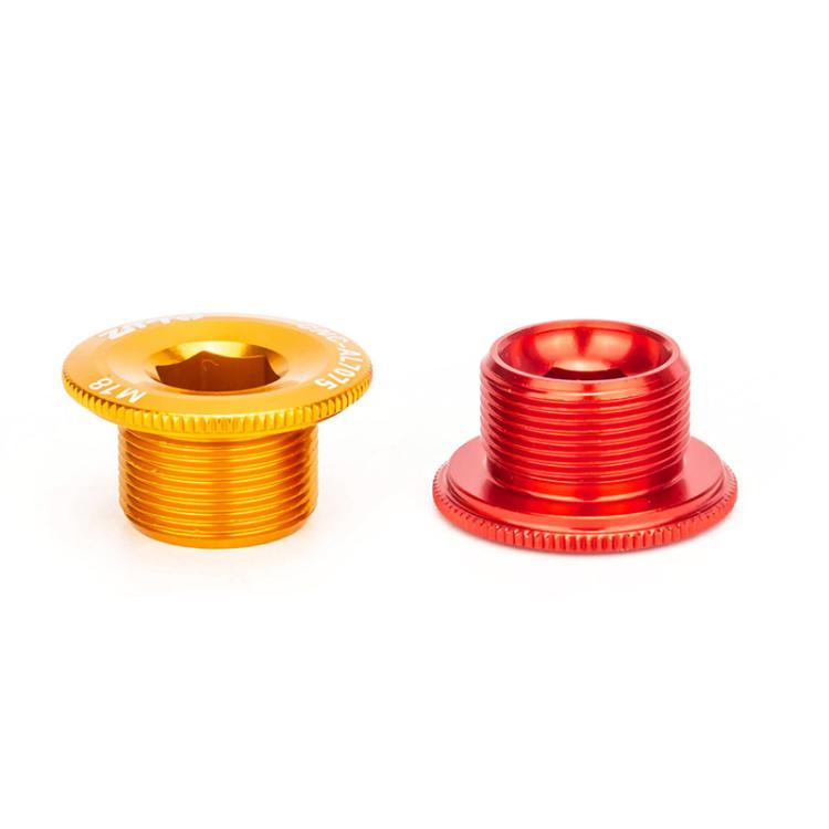 2 pièces ZTTO Couvercle de manivelle en alliage d'aluminium pour vélo, vis de manivelle pour VTT, M18 Noir, M18 Rouge, M18 Bleu, M19 Noir, M19 Rouge, M19 Bleu, M20 Noir, M20 Rouge, M20 Bleu