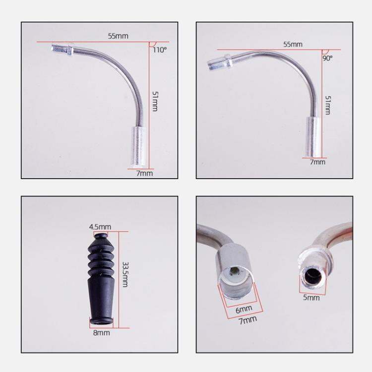 5 ensembles de protections anti-poussière pour câble de frein V ZTTO, 4 pièces par ensemble
