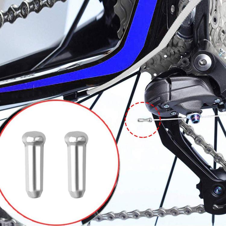 100 capuchons en aluminium ZTTO pour câble de frein et dérailleur de vélo de montagne