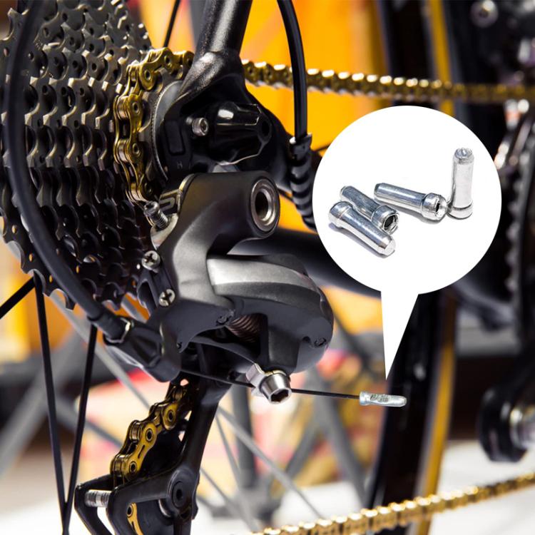 100 capuchons en aluminium ZTTO pour câble de frein et dérailleur de vélo de montagne