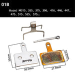 2 paires de garnitures de frein à disque métalliques frittées ZTTO pour câble de vélo de montagne et de route, modèles 01B, 01E, 01F, 02D, 02F, 860, 861, 944