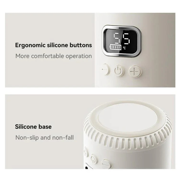 Chauffe-biberon portable sans fil 400 ml, Thermos de voyage à température réglable, Charge rapide Type-C, CT01 10000 mAh, CT01 18000 mAh