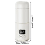 Chauffe-biberon portable sans fil 400 ml, Thermos de voyage à température réglable, Charge rapide Type-C, CT01 10000 mAh, CT01 18000 mAh
