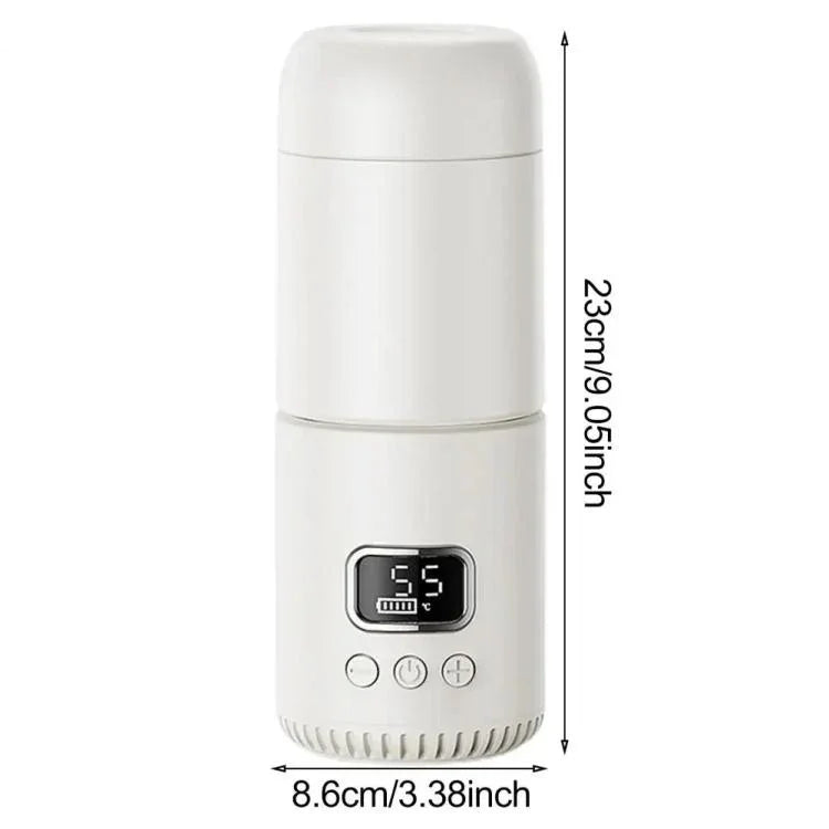 Chauffe-biberon portable sans fil 400 ml, Thermos de voyage à température réglable, Charge rapide Type-C, CT01 10000 mAh, CT01 18000 mAh
