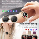 Appels Bluetooth, assistant vocal IA, montre connectée étanche pour le sport