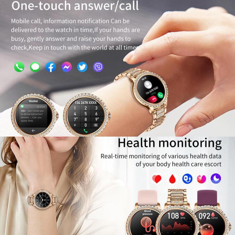 Appels Bluetooth, assistant vocal IA, montre connectée étanche pour le sport