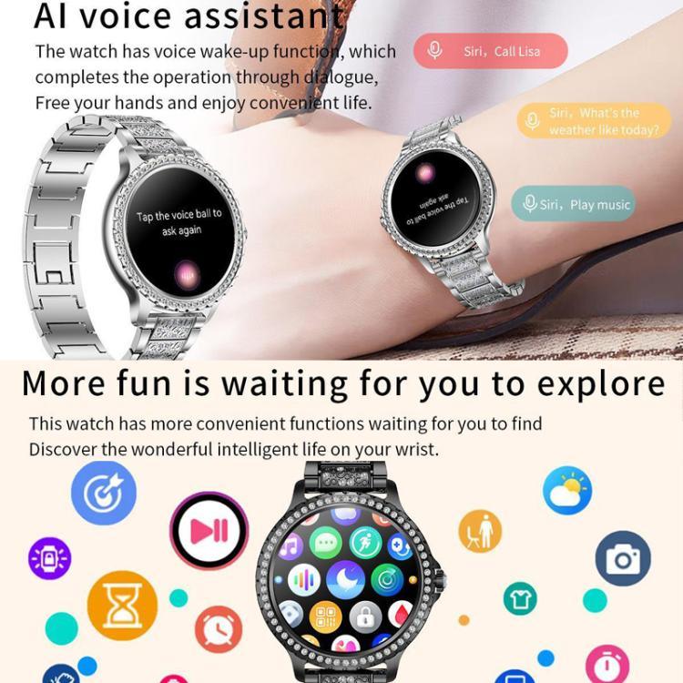 Appels Bluetooth, assistant vocal IA, montre connectée étanche pour le sport
