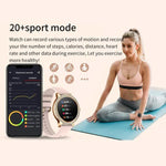 Appels Bluetooth, assistant vocal IA, montre connectée étanche pour le sport