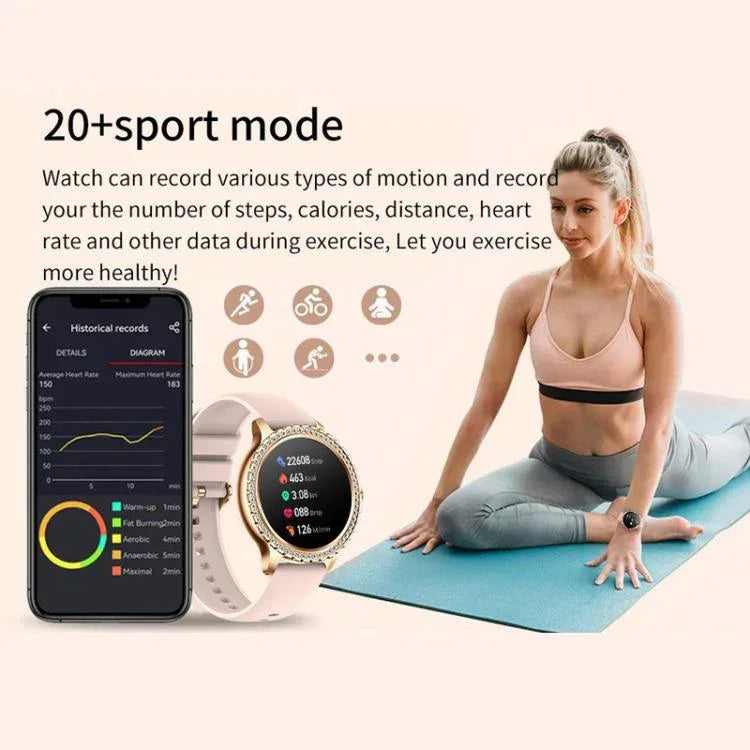 Appels Bluetooth, assistant vocal IA, montre connectée étanche pour le sport