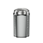 Rasoir électrique portable pour hommes avec écran LCD – Mini rasoir de voyage, charge rapide USB Type-C, design étanche et lavable, tête à 6 lames gris métallique foncé, lame flottante gris métallique foncé, tête à 6 lames noire, lame flottante noire