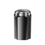 Rasoir électrique portable pour hommes avec écran LCD – Mini rasoir de voyage, charge rapide USB Type-C, design étanche et lavable, tête à 6 lames gris métallique foncé, lame flottante gris métallique foncé, tête à 6 lames noire, lame flottante noire