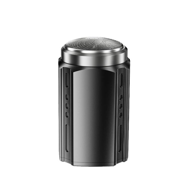 Rasoir électrique portable pour hommes avec écran LCD – Mini rasoir de voyage, charge rapide USB Type-C, design étanche et lavable, tête à 6 lames gris métallique foncé, lame flottante gris métallique foncé, tête à 6 lames noire, lame flottante noire