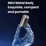 Rasoir électrique portable pour hommes avec écran LCD – Mini rasoir de voyage, charge rapide USB Type-C, design étanche et lavable, tête à 6 lames gris métallique foncé, lame flottante gris métallique foncé, tête à 6 lames noire, lame flottante noire