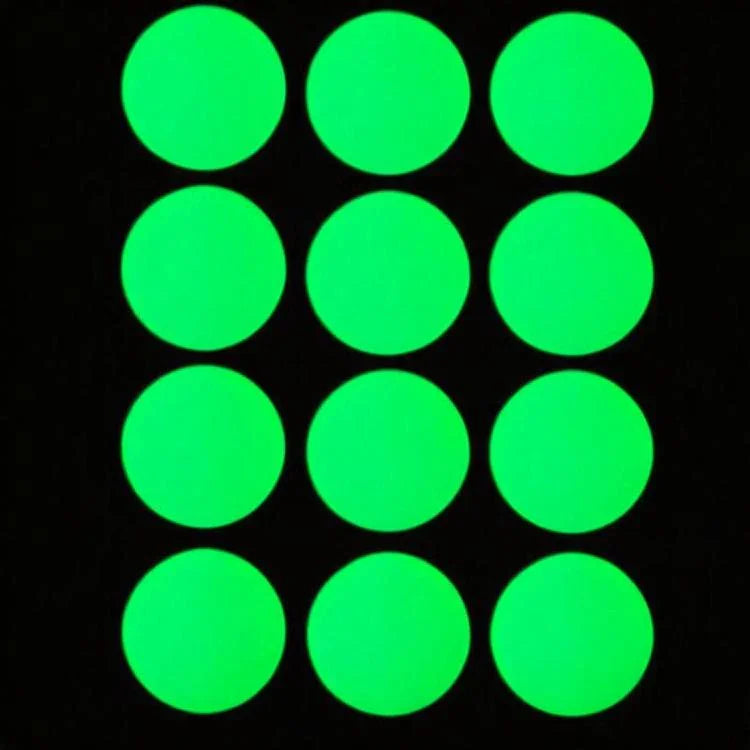 12 pcs / paquet Autocollants antidérapants phosphorescents en PEVA pour salle de bain, escaliers, sol, bande 2x20cm, bande 2x38cm, forme S 1.3x18cm, rond 8cm, rond 10cm, fleur 8cm, fleur 10cm, coquillage