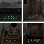 12 pcs / paquet Autocollants antidérapants phosphorescents en PEVA pour salle de bain, escaliers, sol, bande 2x20cm, bande 2x38cm, forme S 1.3x18cm, rond 8cm, rond 10cm, fleur 8cm, fleur 10cm, coquillage