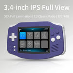 Console de jeux portable ANBERNIC RG 34XX, style rétro classique, sans fil et Wi-Fi. Disponible en version standard 32 Go (sans jeu), standard + 64 Go, standard + 128 Go et standard + 256 Go.