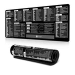 Tapis de bureau avec raccourcis clavier Tapis de souris antidérapant pour bureau de bureau avec commandes informatiques, 300x600x2mm, 300x600x3mm, 300x700x2mm, 300x700x3mm, 300x800x2mm, 300x800x3mm, 400x800x2mm, 400x800x3mm, 400x900x2mm