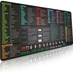 Tapis de bureau avec raccourcis clavier Tapis de souris antidérapant pour bureau de bureau avec commandes informatiques, 300x600x2mm, 300x600x3mm, 300x700x2mm, 300x700x3mm, 300x800x2mm, 300x800x3mm, 400x800x2mm, 400x800x3mm, 400x900x2mm
