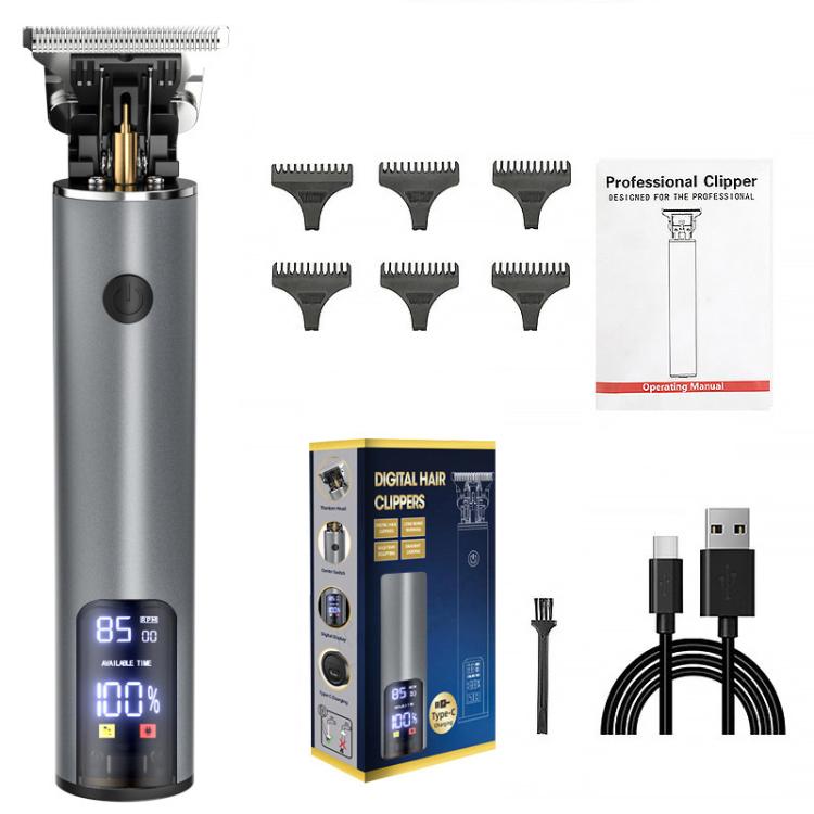 Kit de coupe de cheveux rechargeable Tondeuses à cheveux pour hommes - Tondeuse à lame zéro pour les coupes de tête vintage et les styles de crâne rasé