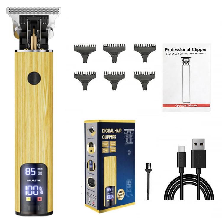 Kit de coupe de cheveux rechargeable Tondeuses à cheveux pour hommes - Tondeuse à lame zéro pour les coupes de tête vintage et les styles de crâne rasé