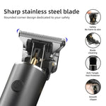 Kit de coupe de cheveux rechargeable Tondeuses à cheveux pour hommes - Tondeuse à lame zéro pour les coupes de tête vintage et les styles de crâne rasé