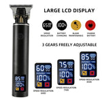Kit de coupe de cheveux rechargeable Tondeuses à cheveux pour hommes - Tondeuse à lame zéro pour les coupes de tête vintage et les styles de crâne rasé