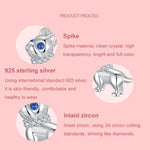 Perles de bracelet pendentif en argent sterling S925 motif bouledogue français mignon