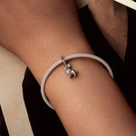 Perles de bracelet pendentif en argent sterling S925 motif bouledogue français mignon