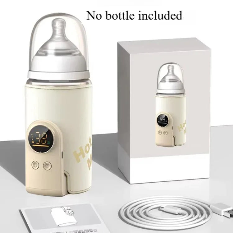 Chauffe-biberon sans fil 18W, 6 températures réglables, couvercle isotherme pour lait maternel et préparations, 6000mAh, 8000mAh, 10000mAh