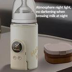 Chauffe-biberon sans fil 18W, 6 températures réglables, couvercle isotherme pour lait maternel et préparations, 6000mAh, 8000mAh, 10000mAh