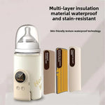 Chauffe-biberon sans fil 18W, 6 températures réglables, couvercle isotherme pour lait maternel et préparations, 6000mAh, 8000mAh, 10000mAh
