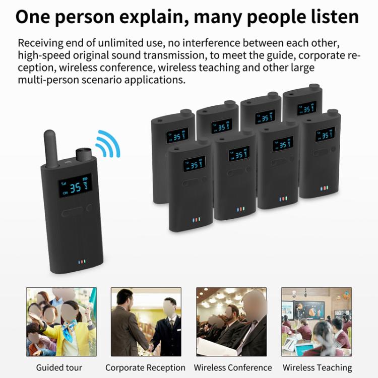 Microphone explicateur unidirectionnel sans fil 2,4G pour conférence de bureau, émetteur YWI22, récepteur YWI22