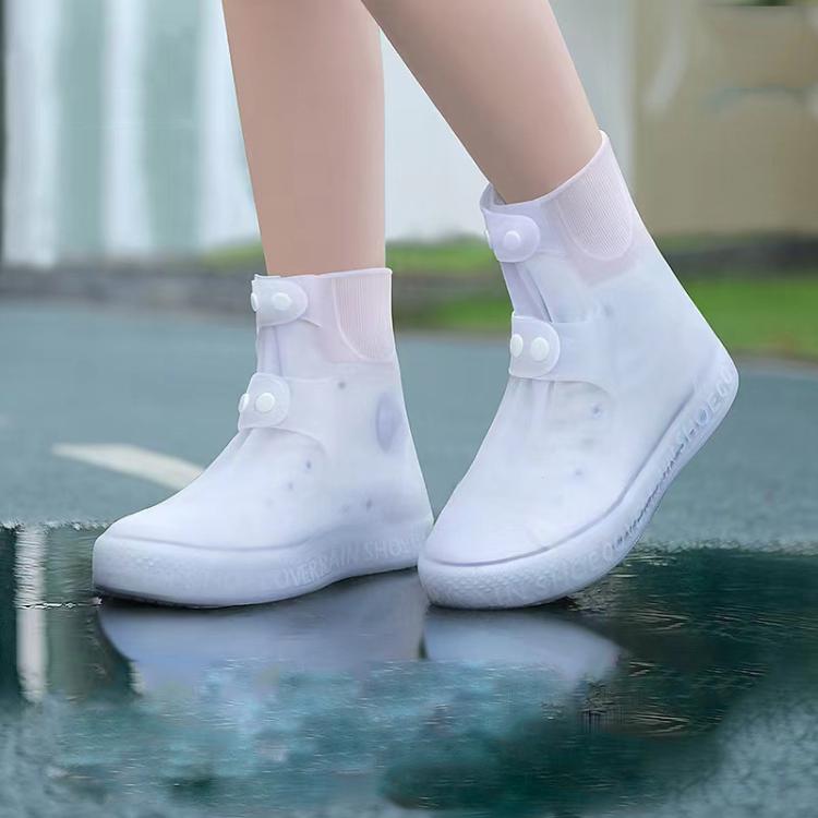 Couvre-chaussures imperméables mi-hauts de 18 cm, épaissis et résistants à l'usure, M 34-36, L 37-39, XL 40-42, XXL 43-45, XXXL 46-