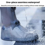 25cm Outdoor Thickened Wear-Resistant High-Tube Rainproof Shoe Cover, M 34-36, L 37-39, XL 40-42, XXL 43-45, XXXL 45-46