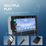 Lecteur MP5 filaire Carplay de 7 pouces avec deux boutons, Bluetooth, grand écran, contrôle central de voiture, standard, standard+caméra 12 lumières
