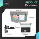 Pour Alfa Romeo MITO 2008-2016 Écran horizontal de 7 pouces Android 15 Carplay Machine intégrée de contrôle central de voiture, 4+64G, 2+64G
